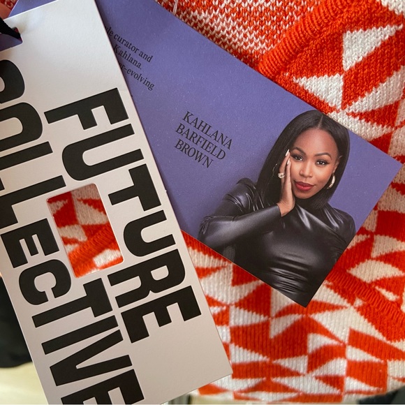 Future Collective Kahlana Barfield Brown Target v-neck Bralette Tank Top - Picture 8 of 9